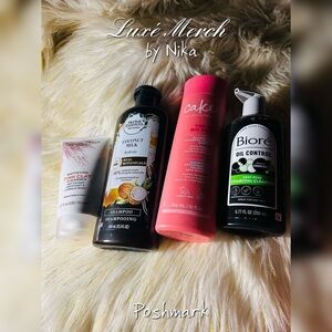 Shampoo and Cleanser Bundle - Bioré, herbal essence, cake, revolution